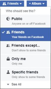 Selecting Friends in Facebook